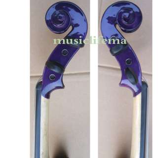 PURPLE 4/4 violin outfit beautiful shape bow+case+rosin  