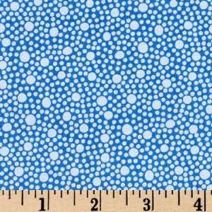  44 Wide Magic Vine Bubble Blue Fabric By The Yard 