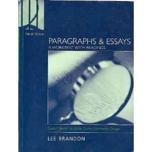  Paragraphs and Essays, Custom Publication (9780618535163 