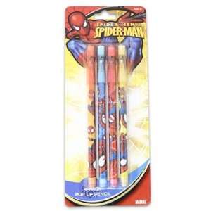  Spiderman Pop up Pencil, 4 Pack Case Pack 48