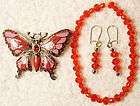 Sterling Silver jewelry butterfly pin BROOCH  