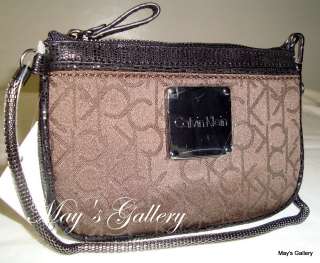 Calvin Klein Wristlet Hand Bag Mini Handbag Purse Wallet Evening Bag 