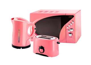 Pink Kitchen   Pink Microwave, Toaster and Kettle  