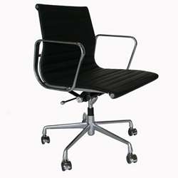 Aluminum Frame and Full Leather Office Chair  