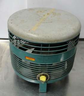 Emerson Electric Vintage Turquoise 3 Speed Four Blade Rare Hassock 