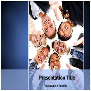  Thumps Up Team PowerPoint PPT Template   Thumps Up Team 