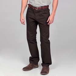 Enzo Tovare Mens Modern Fit Brown Denim Jeans  
