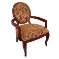 Elliot Beige/ Cherry Arm Chair