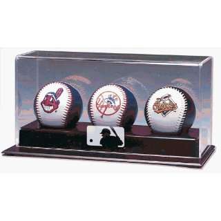  Deluxe Three Baseball Display Case