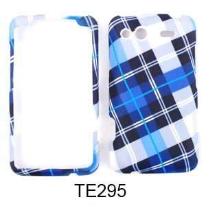   COVER FOR HTC SALSA WEIKE C510E BLUE PLAID Cell Phones & Accessories