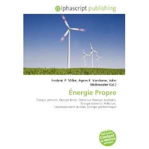  Énergie Propre (French Edition) (9786132860262) Frederic 