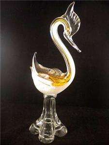 Vintage Beaut 16 1/4 Tall VENETIAN MURANO GLASS BIRD  
