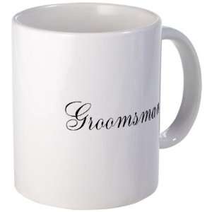  Groomsman Black Script Ceramic Coffee Mug Kitchen 