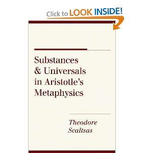  Substances and Universals in Aristotles Metaphysics 