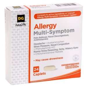  DG Health Multi Symptom Allergy Relief Caplets   24 ct 