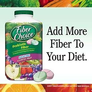  Fiber Choice Sugar Free Assorted Fruit   220ct Health 