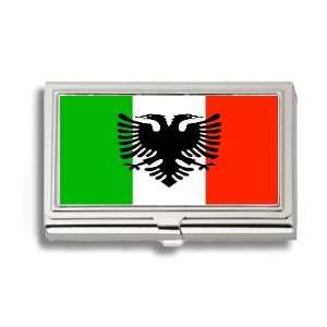  Arbereshe Albanian Flag Business Card Holder Metal Case 