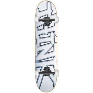  Think Tag White/Silver Complete Skateboard   7.5 w 