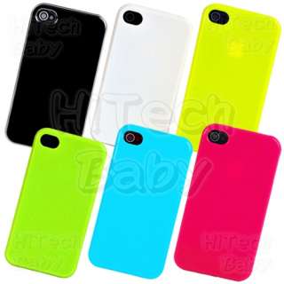 SIMPLY Neon / Candy COLOR Semi soft TPU Case Cover for iPhone 4s/4 
