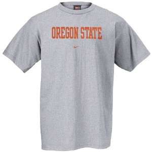  Nike Oregon State Beavers Ash Basic T shirt Sports 