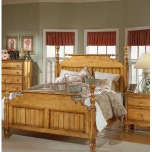   Hillsdale Wilshire King Panel Bed Antique Pine Finish