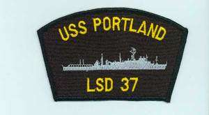 US NAVY USS PORTLAND LSD 37 PATCHES SHIP BOAT  