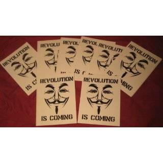 Anonymous Revolution is coming decal sticker Guy Fawkes V mask