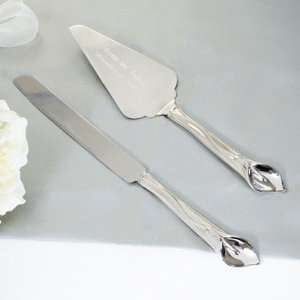  Exclusive Gifts and Favors Lily Cake Server Set Health 