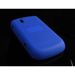 BLUE Soft Silicone Skin Cover Case for Blackberry Bold 9650 + Screen 