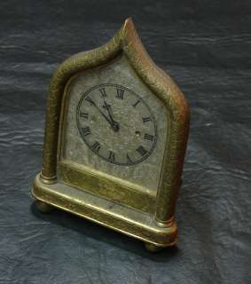 RARE Antique Clerke Royal Exchange London desk clock NOT WORKING 