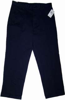 Nautica Relax Fit Flat Front Clipper Navy Blue 4TN pants NWT  