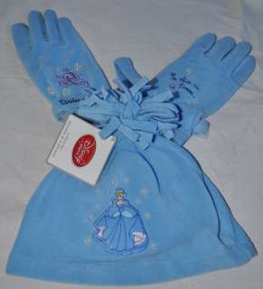  Cinderella Gloves and Beanie Set, Blue  