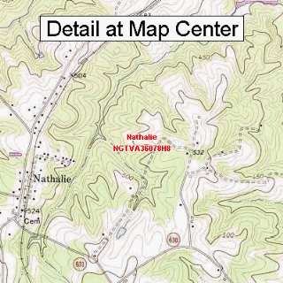   Topographic Quadrangle Map   Nathalie, Virginia (Folded/Waterproof