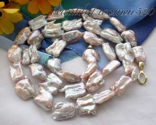 33 24mm baroque dens lavender keshi reborn pearl necklace