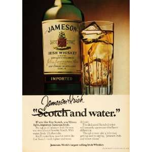  1979 Ad Jameson Irish Whiskey Calvert Distillery Bottle 