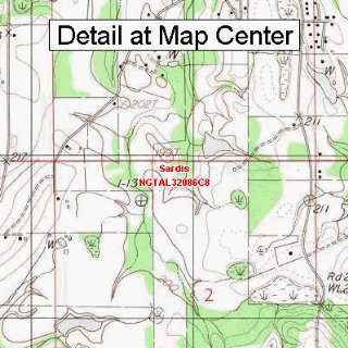  USGS Topographic Quadrangle Map   Sardis, Alabama (Folded 