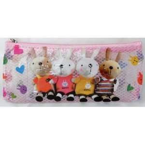    Love Cute Rabbit Family Cosmetics, Pen & Pencil Pouch Toys & Games