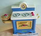 Vintage Fisher Price Briarberry Bears Dollhouse Kitchen Stove & Pie