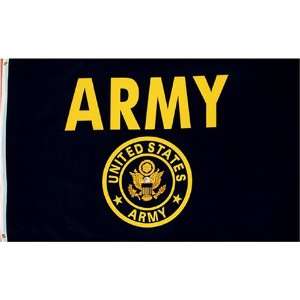  US Army Flag 3x5 NEW U S Military Gold w/ Crest Patio 