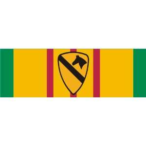 US Army Vietnam Veteran Ribbon with 1st Cavalry Division Decal Sticker 
