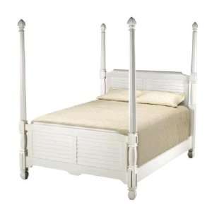  Plantation Cove White King Poster Bed