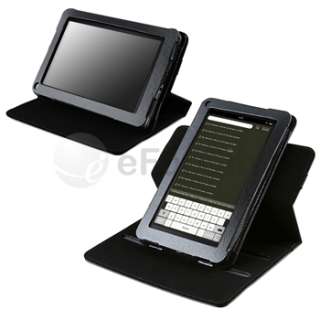 Items Blk Leather 360 Swivel Case Cover Accessory Bundles For Kindle 