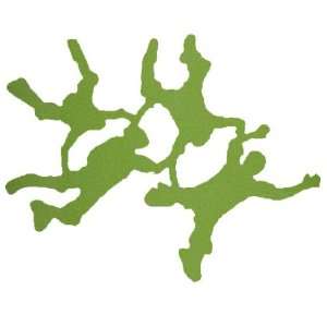  Skydiving 4 Way RW Formation Decal Sticker   Apple Green 