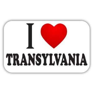  I Love TRANSYLVANIA Car Bumper Sticker Decal 5 X 3 