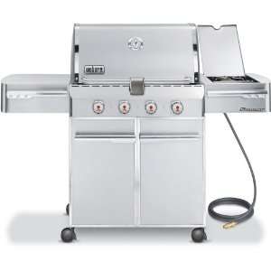  Weber Summit S 420 Stainless Steel Natural Gas Grill w/ Four SS 