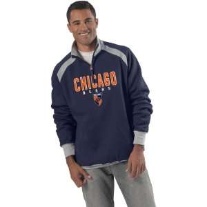  G III Chicago Bears Quarter Zip Sweatshirt XX Large 