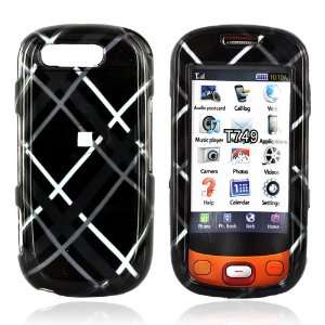  for Samsung Highlight Hard Case Cover GRAY BLACK PLAID 