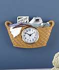 Laundry Room Themed Wall Clock Great Decor •Made of cold cast 