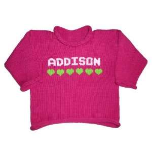  personalized girls hearts sweater