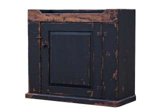   PAINTED PINE COUNTRY DRY SINK CABINET FARMHOUSE DISTRESSED CUPBOARD